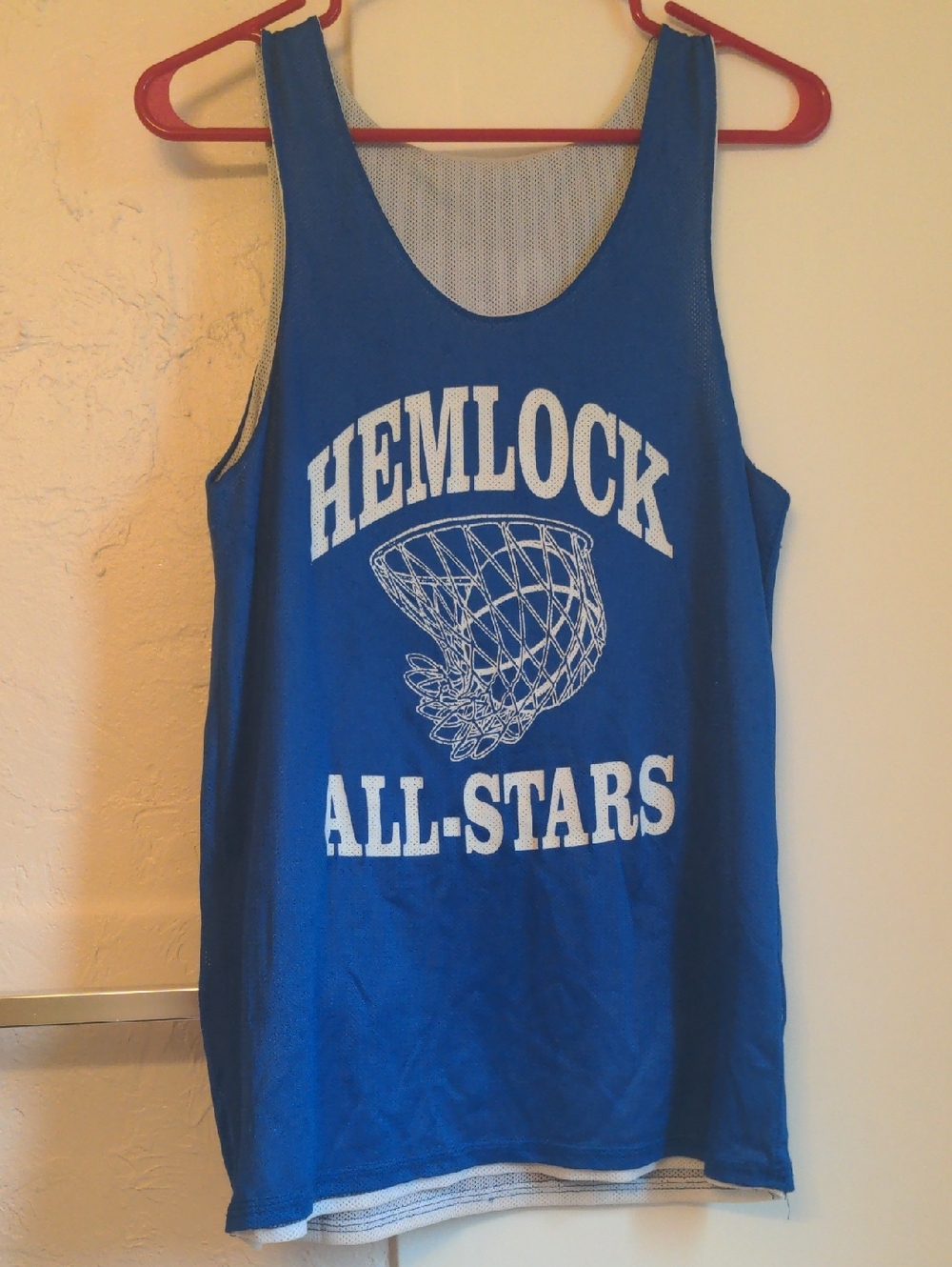 Hemlock All-Stars Blue Basketball Mesh Jersey Michigan 'Michael' 90s Basketball